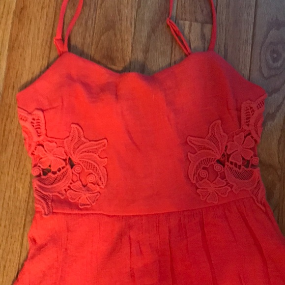Red/pink cutout dress sz S - Picture 4 of 4
